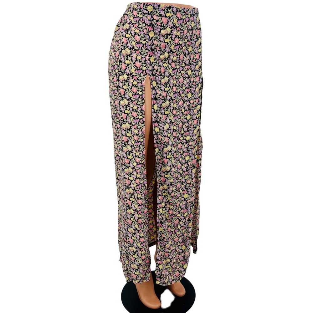 Brandy Melville Floral Double Slit Maxi Skirt | John Galt Boho Cottagecore Fairy - Picture 6 of 16